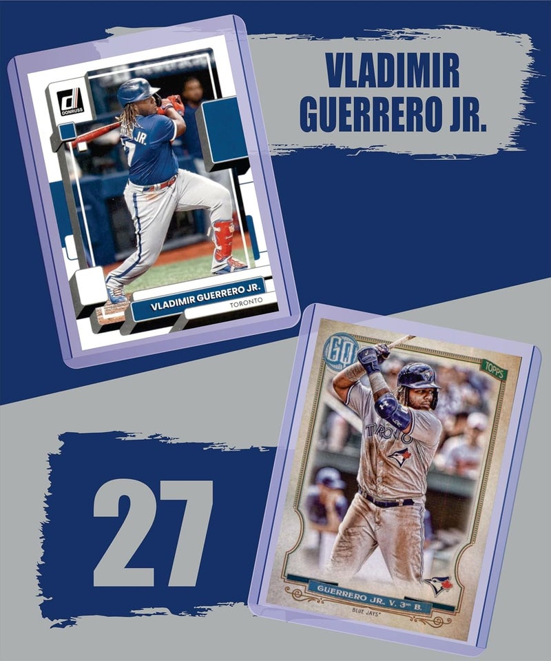 Chaser Vladimir Guerrero Jr. (5) Assorted Baseball Cards Gift Pack - Toronto Blue Jays - Image 3